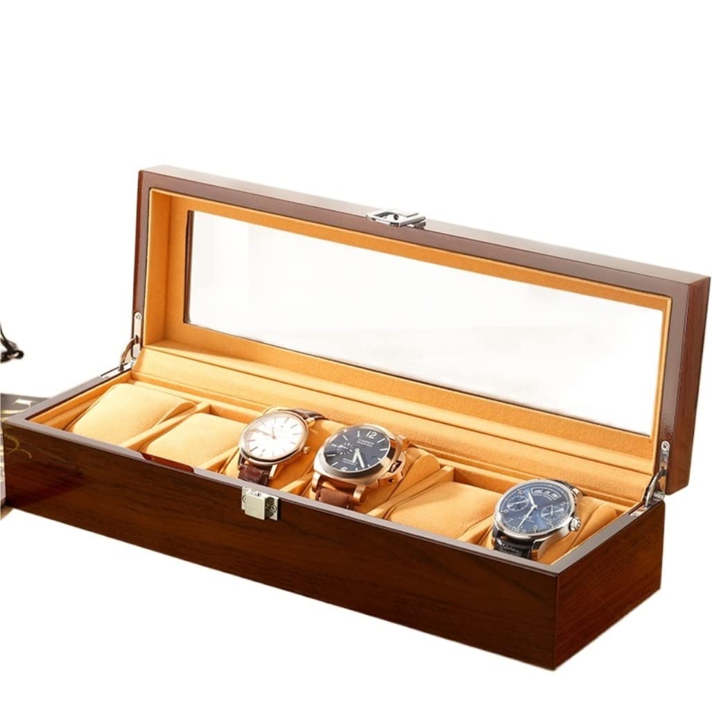 QUSYZD Watch Case Watch Roll Watch Box Wooden with Removal Storage Pillows Box for Men Women Watch Box Watch Winder,