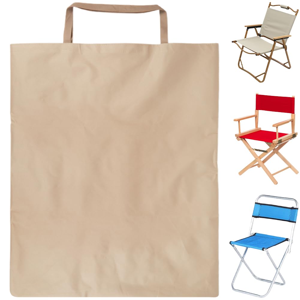 Bolsa de silla de camping de 24.213 x 39.370 in, color caqui, plegable, bolsa de almacenamiento, sillas de campamento, bolsa de repuesto para silla de transporte al aire libre, bolsa de