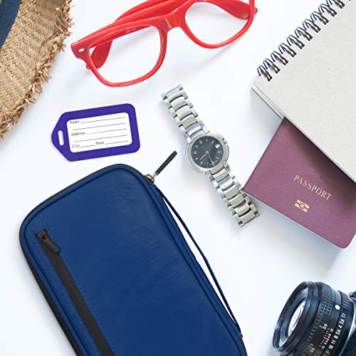 TENDYCOCO Carteira para passaporte com bloqueio de RFID e alça para homens e mulheres