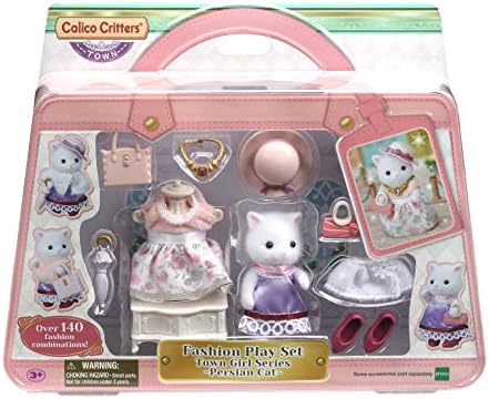 Calico Critters Fashion Playset, Town Girl Series - Persian Cat: Dress Up Your Critter in Stylish Outfits!