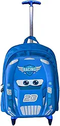 Mochila Rodinha 3d Macqueen Infantil Meninos Escolar Carros (Azul)