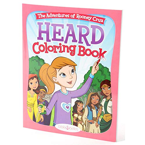 BIBLE BELLES Heard Children's Coloring Book Adventures of Rooney Cruz Series Coloring Book - Inspirational Christian Coloring Book Featuring Story Art and Bible Verses, Kids Coloring Book