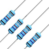 Vista 74 de 100 resistencias de 0.24 ohm 1/2 W (0.5 vatios) ±1% tolerancia de película metálica, resistencia fija múltiple de valores opcionales
