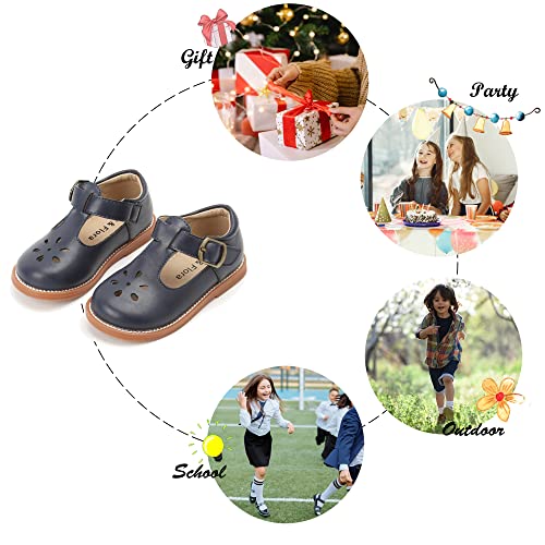 Image of Felix & Flora Toddler Little Girl Mary Jane Dress Shoes - Ballet Flats for Girl Party School Shoes