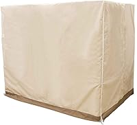 Vista 2 de Funda para columpio de patio, cubierta de hamaca de 3 plazas triples, cubierta impermeable para toldo deslizante, 210D