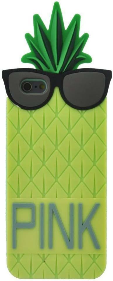 For iPhone 6S/ 6 Case, TRIFORCE LU 3D Cute Pineapple Design Soft Silicone Case Covers for iPhone 6S/6 (iPhone 6S/yellow)