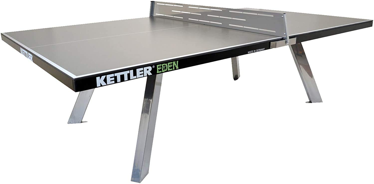 Kettler Eden Weatherproof Stationary Outdoor Table Tennis Table with