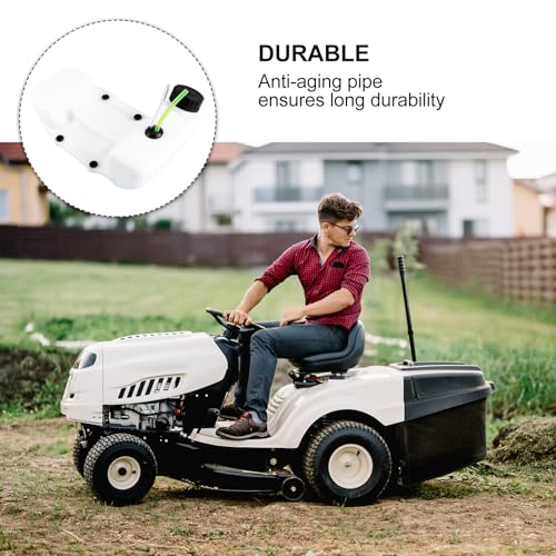 Tanque de desbrozadora blanco BESTOYARD de plástico resistente para jardín 7
