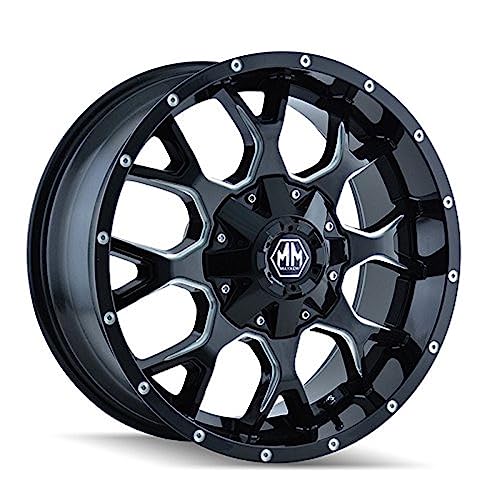 Mayhem Warrior 8015 Black Wheel With Milled Spokes (18X9"/16X165.1Mm) #TOP22