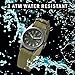 Smith & Wesson Men's Military Watch, 3 Interchangeable Canvas Straps, 3 ATM Water Resistant, Date Display, Scratch Resistant Glass, Military Style Watch for Outdoor Activities, Swimming, 40 mm