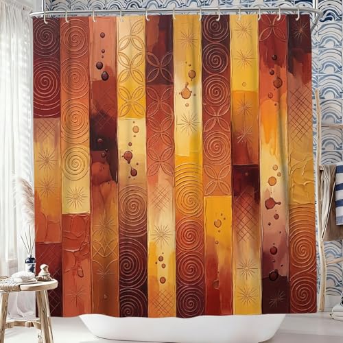 Rideau de douche en spirale moderne au design géométrique haut de gamme