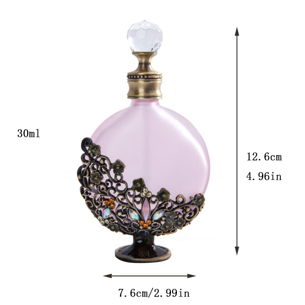 Amazon.co.jp: JDXQBLD 30ml ヴィンテージ香水ボトル 詰め替え可能