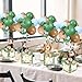 Lenwen 6 Sets Baby Letter Boxes Decorations Table Centerpieces for Baby Shower Gender Reveal,Bear Stuffed Animals Balloon with Stand Plush Toy Boxes for Birthday Party Wedding (Jungle Animals)