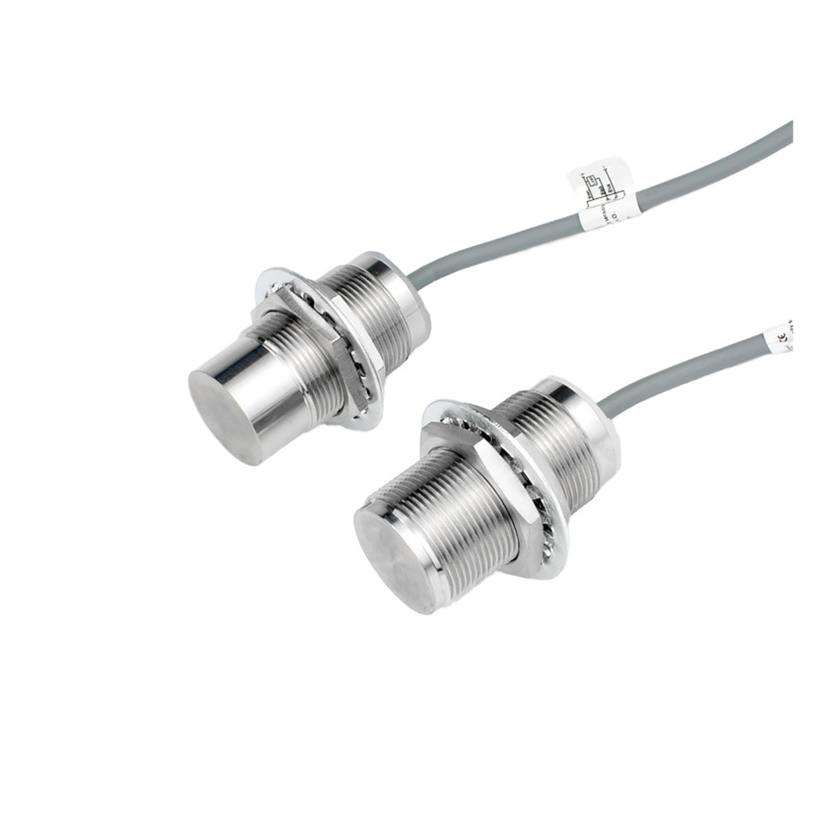 IEUMJNAT All Metal Proximity Sensor with NPN PNP Output 2M Cable Optional Size M8 M12 M18 M30(M12 flush PNP NO-Sn:2mm)