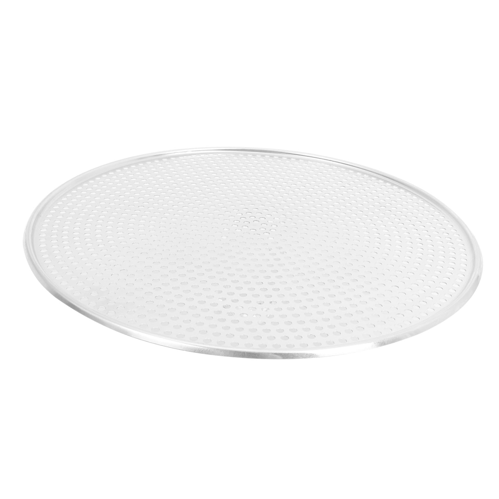 MAGICLULU Rundes Pizzablech mit Löchern Perforiertes Pizzablech für Ofen Backzubehör aus Aluminium für Frische und Gefrorene Pizza Grillen oder Backen von Meeresfrüchten und Gemüse