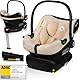 LIONELO ASTRID i-Size SET Kindersitz mit Basis 40-87 cm Babyschale ISOFIX Montage, 3-Punkt-Gurte Seitenschutz, Dri-Seat-Einlage, i-Size R129