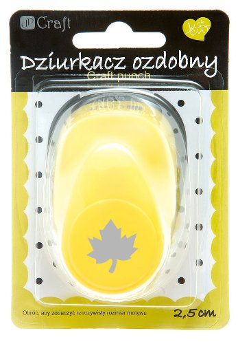 dp Craft Craft Punch 2 5 cm Maple Leaf, Yellow