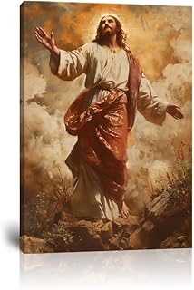 Wall HDQ イエス キャンバス ウォールアート 神 ピクチャー プリント ポスター キリスト教 アートワーク 教会の部屋 寝室 ホームデコレーション フレーム入り