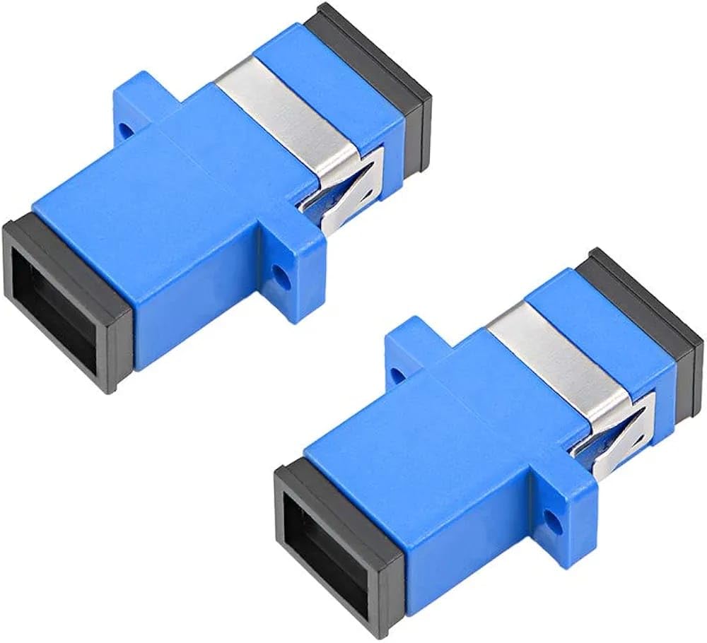 SC to SC Simplex Singlemode Fiber Optic Adapter Coupler – High Precision Fiber Connector Extender for FTTH, Local Area Networks, and Data Centers (Blue)-image-34