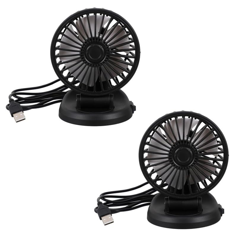 Techking BUY ONE GET ONE New 12V USB-powered & 360 Rotatable Mini Car Air Cooling Cooler Head Fan, Featuring Adjustable Angles & 5 Blades, Enhancing Auto Interiors in Cars, Trucks, Vans, and SUVs-image-25