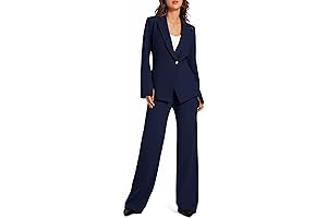 Women's 2-Piece Chic and Comfortable Asymmetrical Blazer Suit Set