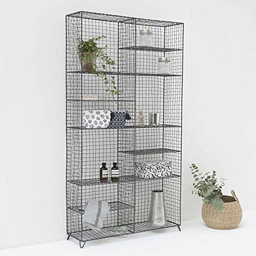 DECOCLICO - Etagère à Poser en métal grillagé - Campagne - L 80 x P 23 x H 150 cm - Métal