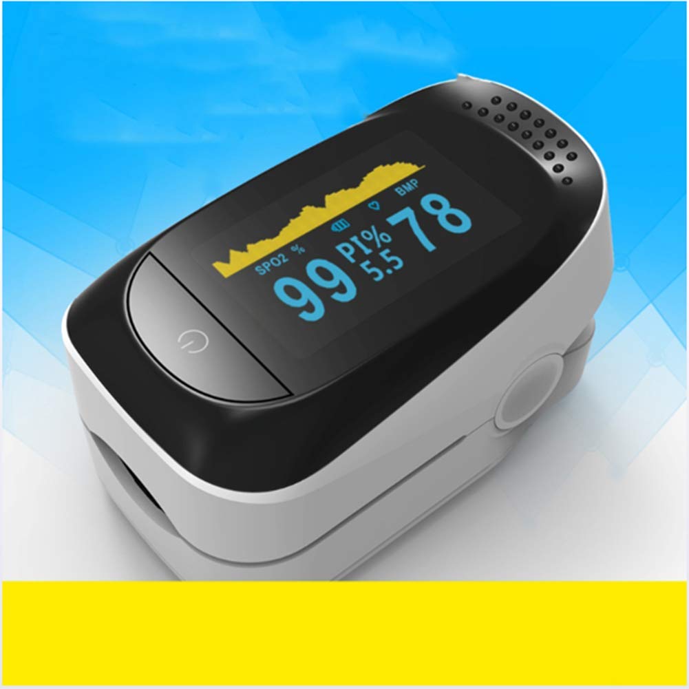 Yanghao Pulsossimetro, Monitor Ossigeno Finger Heart Rate Monitor Controllo della Saturazione Dell'ossigeno Adulto E Bambino con Display OLED,B