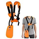 WeiBonD Trimmer Shoulder Strap - Grass Trimmer Harness Strap, Comfort Strap Double Shoulder Garden, Brush Cutter Lawn Mower Nylon Belt