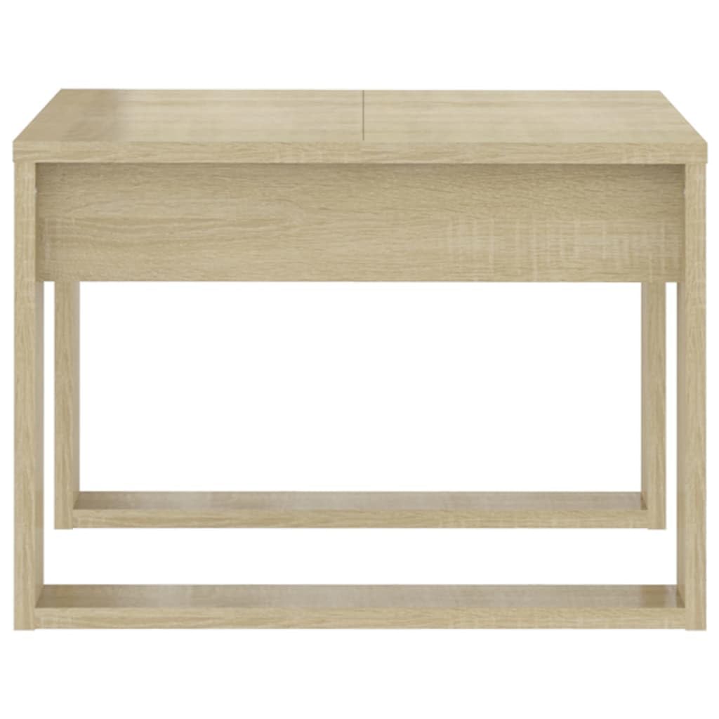 Hothingwell Beistelltisch Sonoma-Eiche, 50 x 50 x 35 cm, Holz | Stabile und sichere Oberfläche, einfache Reinigung mit einem feuchten Tuch, ideal für Wohnzimmer