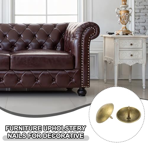 Punaises d'ameublement en métal bronze aspect vieilli pour finitions soignées de chaises - 7