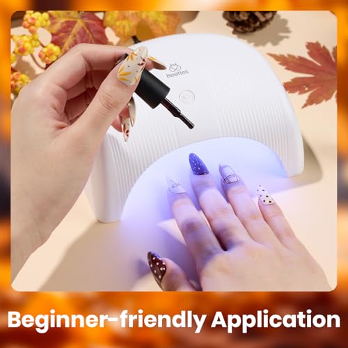 Image of Beetles Fall Gel Polish Set - Waltz of Leaves Collection, 36 Autumn Colors Purple Green Colors Gel Polish Set With Base and Glossy Matte Glitter Top Coat Soak Off UV Led Gifts for Women