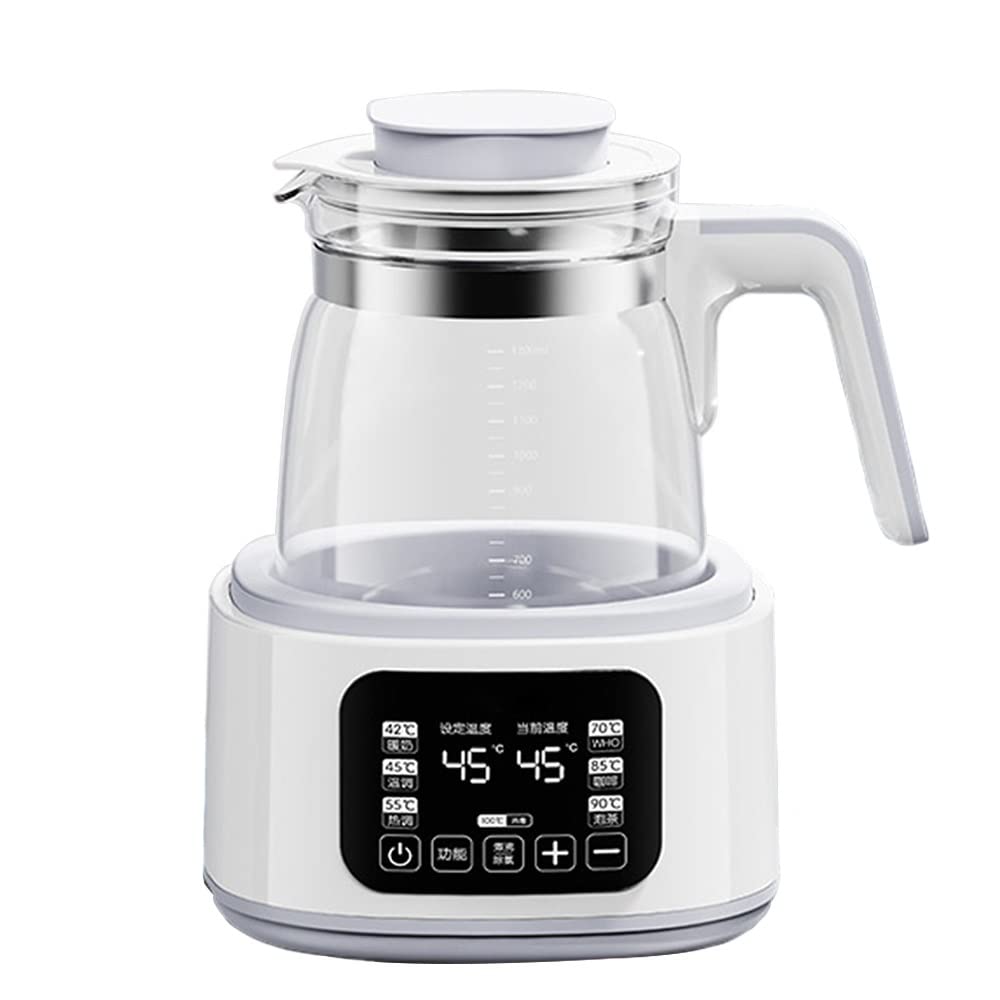 Amazon | 保温機能付き72Hガラスケトル、1.3Lガラス電気ケトル、360