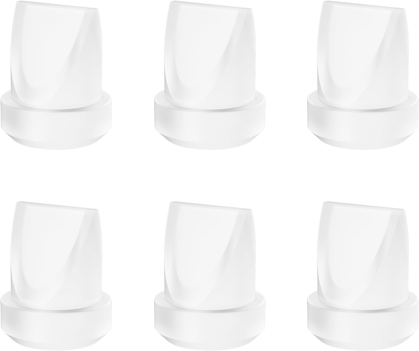 6pcs Duckbill Valves Compatible with Momcozy M6/M5/V1 Pro/V2 Pro Wearable Breast Pump, Replace for Momcozy Breast Pump Replacement Parts, Transparent Valve