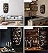 CoTa Global Alexander Wooden Barrel Wine Rack - 18 Bottles Wine Storage Rack, Wooden Rack Free Standing, Liquor Bar Shelf, Rustic Bottle Holder, Wall Mounted and Glass Holder
