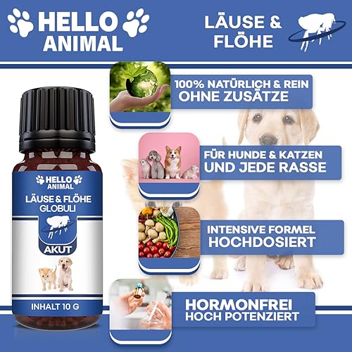 NEU: HelloAnimal® LÄUSE & FLÖHE Kügelchen für Hunde - für Ihr Haustier mit SOFORTWIRKUNG