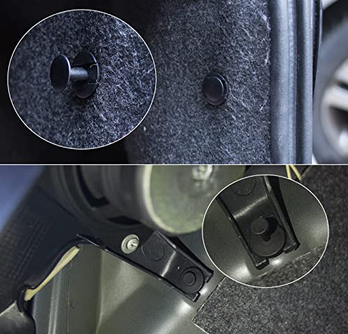 Car Push Retainer Clips, Ginsco 120 Pcs Auto Fasteners Assortment Plastic Push Pin Rivets Expansion Screws Replacement With Auto Trim Removal Tool Fastener Remover For Door Trim Panel Fender #TOP4