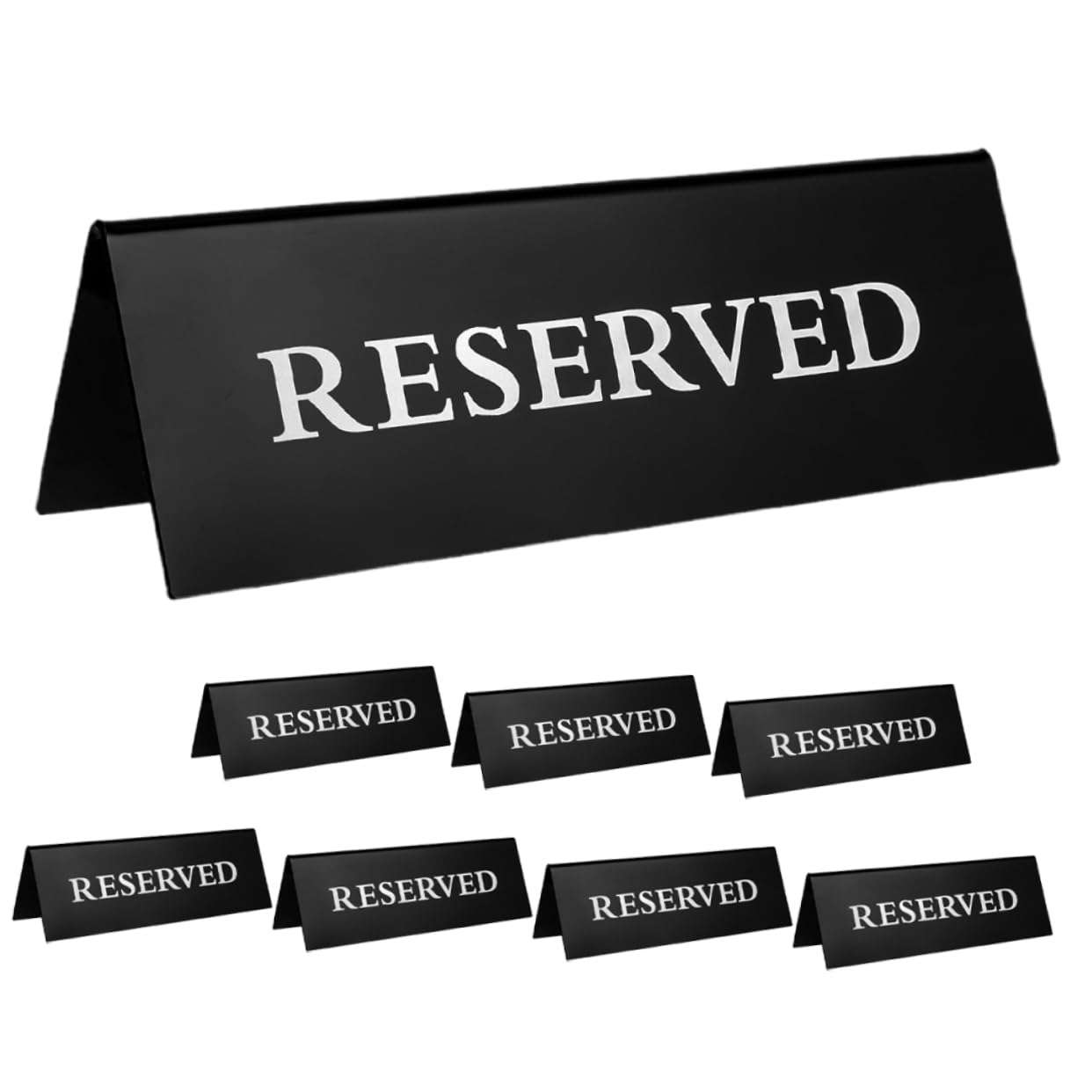 Mikikit Seating Reservation Signboard Acrylic Table Tent Signs for Restaurant Banquet Wedding