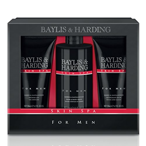 Baylis & Harding Amber & Sandalwood Grooming Trio