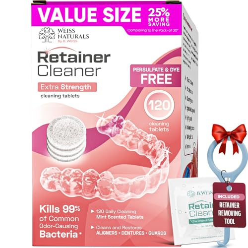 Weiss Naturals Retainer Cleaner Tablets