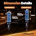 maXpeedingrods Coilovers for Honda Accord 1998-2002, for Acura TL 1999-2003, 24 Levels Damper Adjustable Coilovers Suspension Kit, Height Adjustable T6 Upgraded Lowering Kits Blue