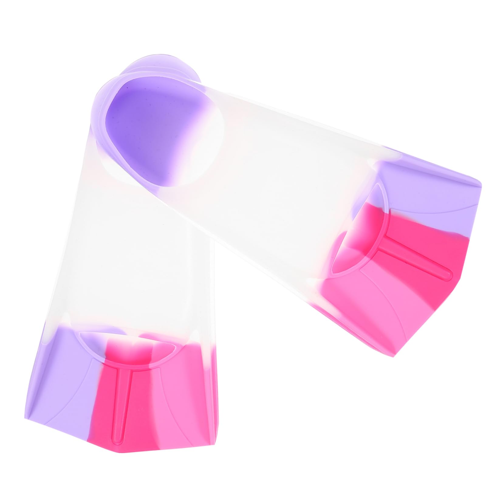 Mikikit Silicone Flippers for Boys and Girls Snorkeling Fins Unique Fan Foot Design Swimming Training Fins for Boys Girls