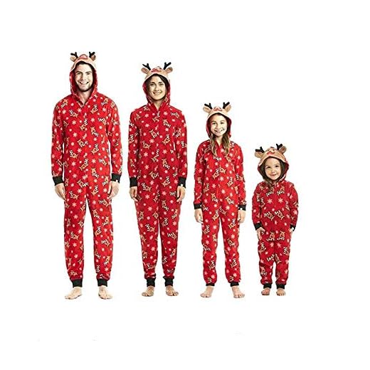 Pijamas una Pieza Familiares de Navidad, Conjuntos Navideños de Algodón Diseño de Rayas para Mujeres Hombres Niño Bebé, Ropa para Dormir Otoño Otoño Invierno Sudadera Chándal Suéter de Navidad-Niño