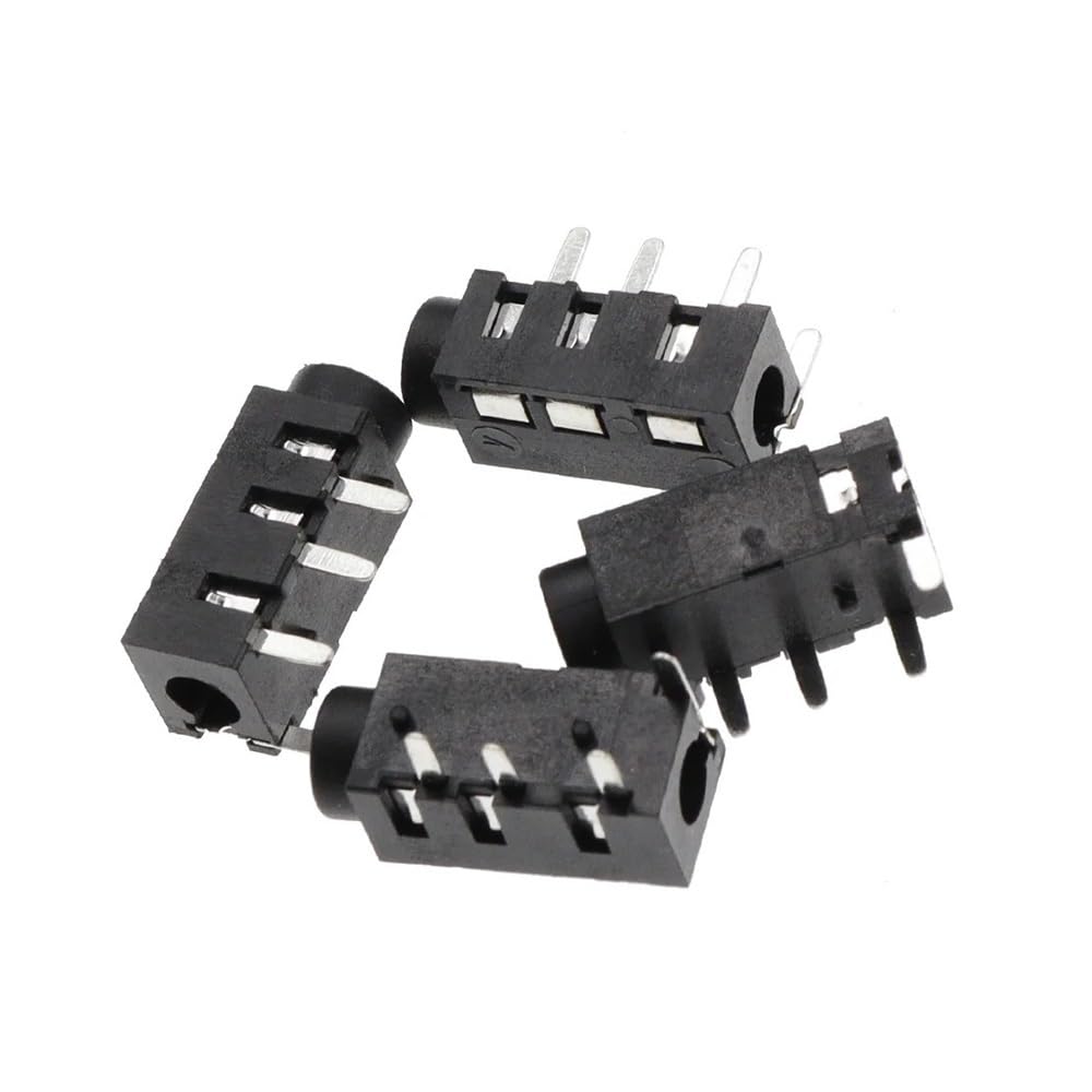 TSIOHKBS 100PCS 2.54MM Connector Round Hole Row Needles 1 * 40 Round The Needle Male Head 1x40P Gold Plated Single Row