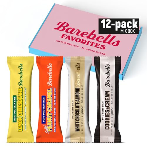 Barebells Protein Riegel – 16g High Protein Bar, Zuckerarm, Eiweißriegel, Ohne Palmöl – Offizielle Mix Box 12 x 55gr