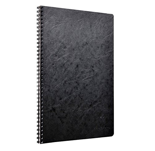 Classic Wirebound Notebooks 8 1/4 in. x 11 3/4 in. ruled with margin, black cover 50 sheets