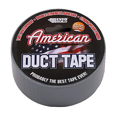 Image of Everbuild USDUCTSV25-EBD American Duct Tape Silver 50 mm x 25 m
