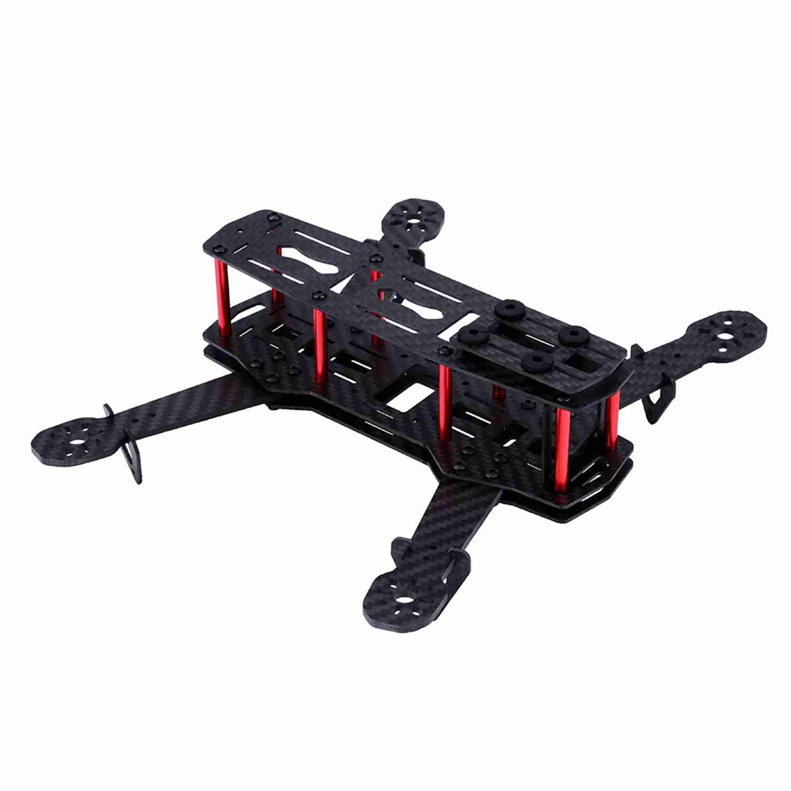 Yunir Quadcopter Frame Kit, 250mm FPV Carbon Fiber Racing Drone Frame Accessory Aircraft Frame for QAV250 Mini 4-Axle FPV Drone(Carbon Fiber)