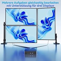 Intel NUC 14, für ASUS NUC 14 Essential NUC14MNK Mini PC, N150 CPU, 8GB RAM, 256GB SSD, Win 11 Pro, Wi-Fi 6E (Gig+), BT 5.3, Geschäfts PC für Bildung, Büro, Digital Signage, POS, SMB & Edge Computing – Ansicht 5
