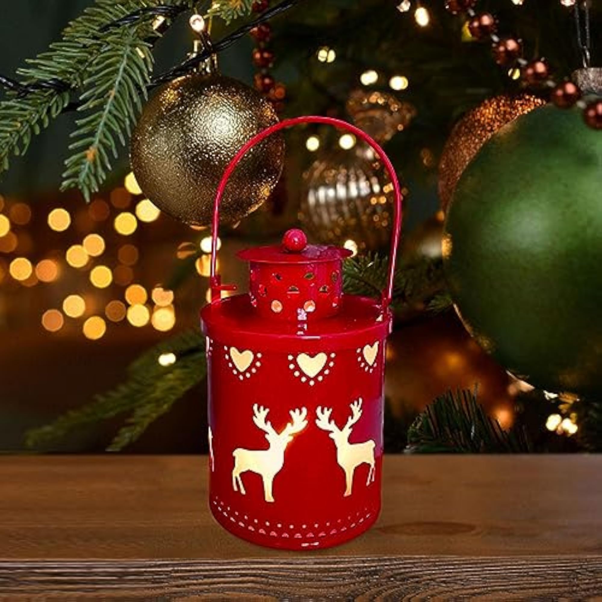 Candle Lantern Christmas Lighted Lantern for Valentine’s Day Party