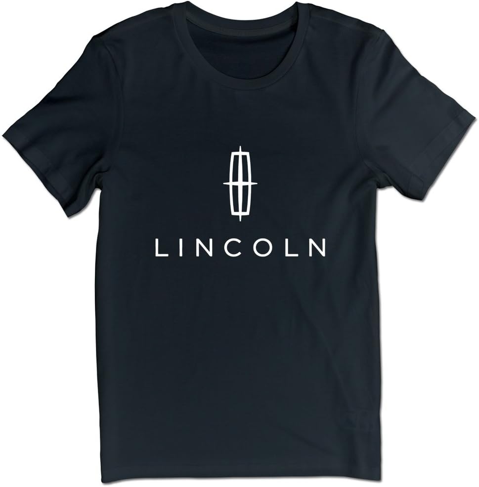 America Luxury Car Brand Lincoln Logo T-shirts Black XL For Man
